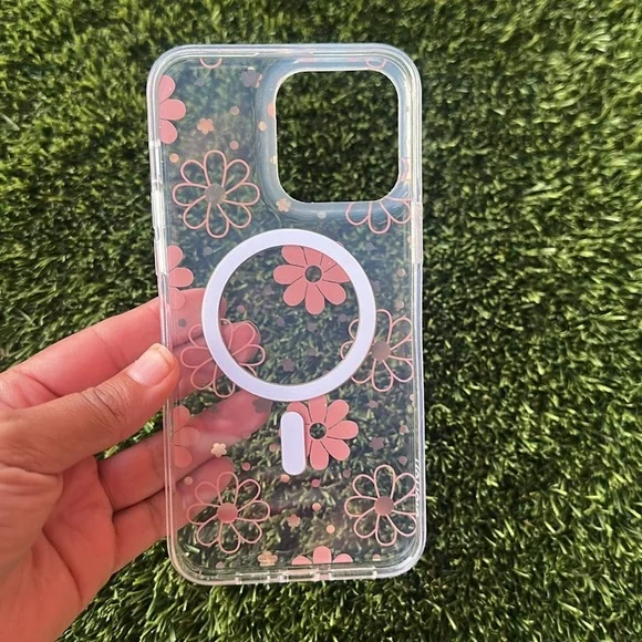 iPhone 14 13 12 pro max phone case flowers floral boho - Picture 2 of 3